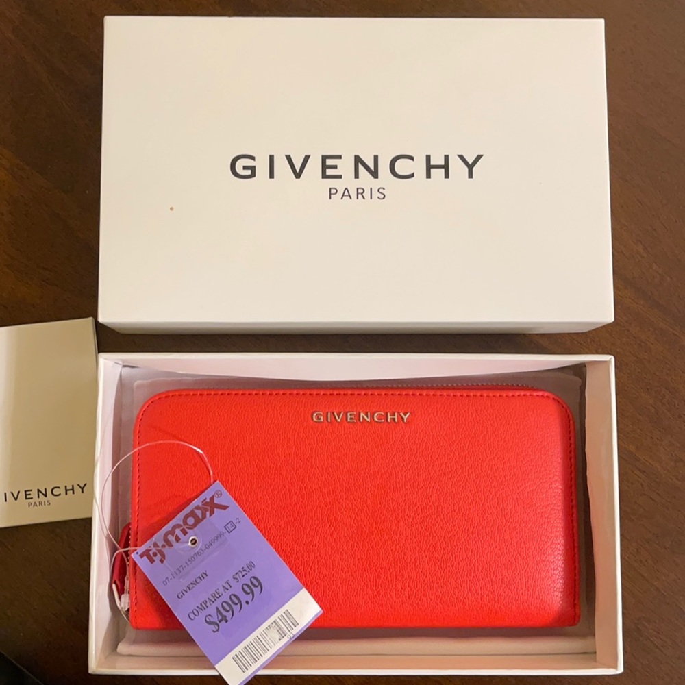 Givenchy long zipped wallet brand new